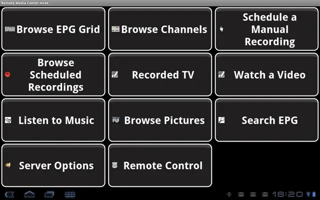 Remote Media Center android App screenshot 2